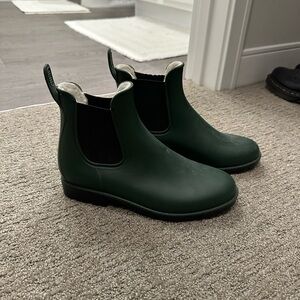 St. John's Bay Dark Green Chelsea Boots